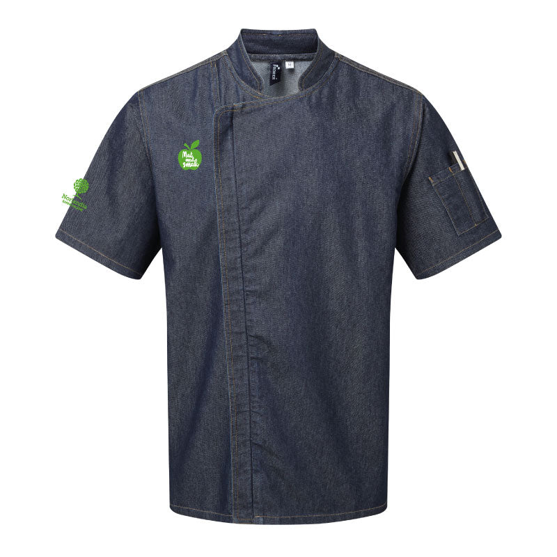 Kokkeskjorte kortermet denim