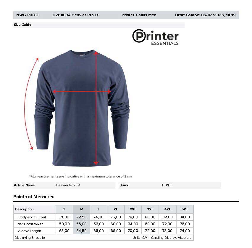 Heavier Pro LS UNISEX