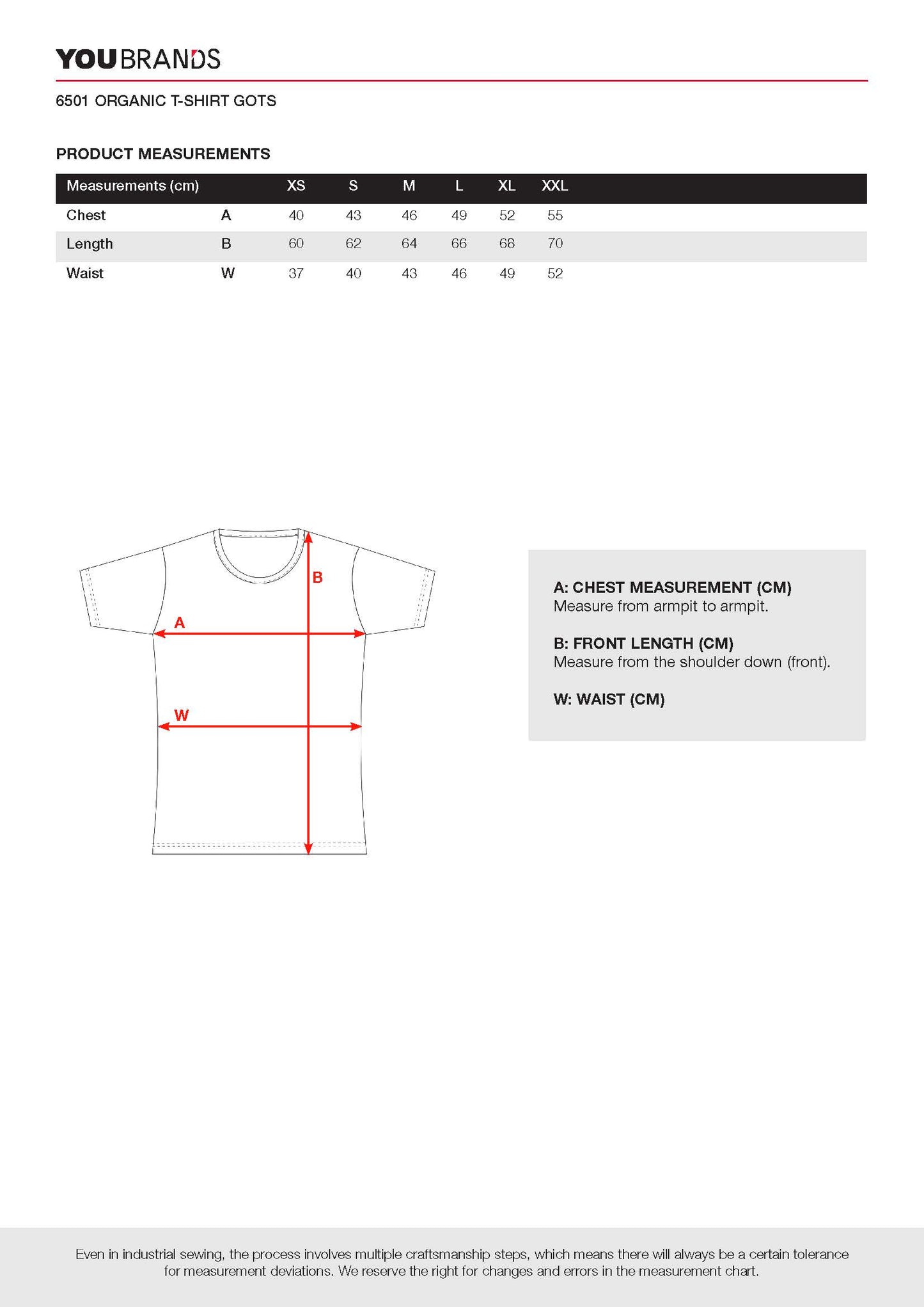 T-shirt Organic Dame GOTS