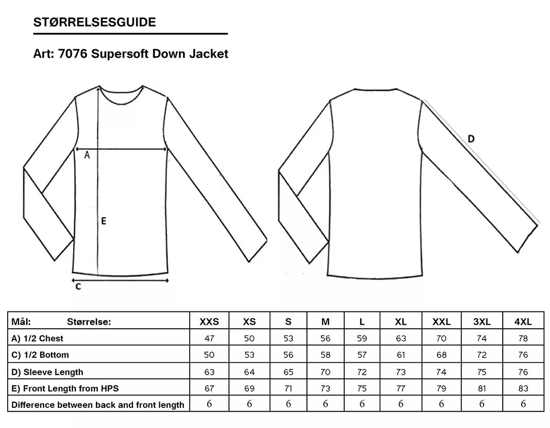 Dunjakke Supersoft U