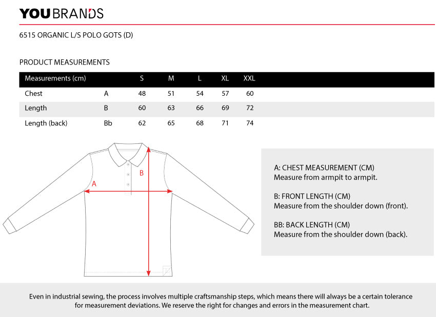 ORGANIC L/S POLO GOTS Dame