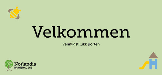 Barnehageskilt 30 x 14 cm