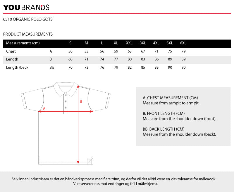 Organic Polo GOTS Unisex