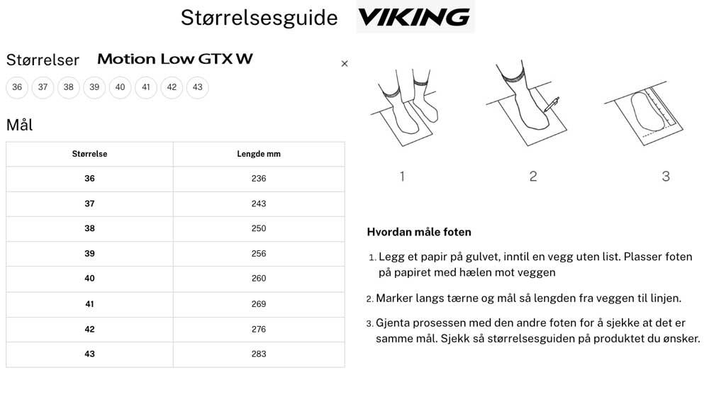 Viking Motion Low GTX W